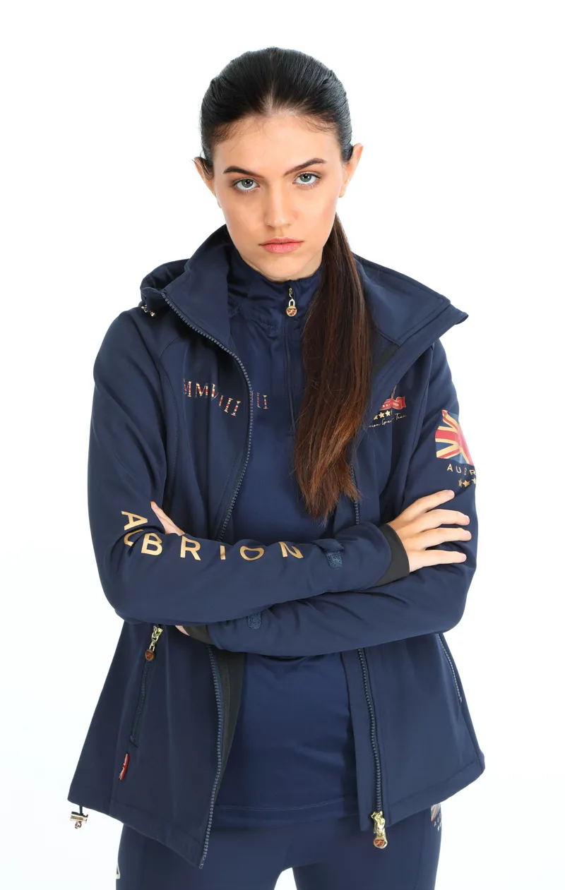 Shires Aubrion Team Softshell Jacket Ladies in Navy-8